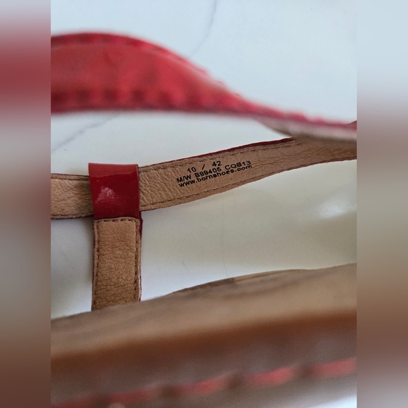 *final price* Börn sandals: red patent leather straps sz 10 - Picture 2 of 6